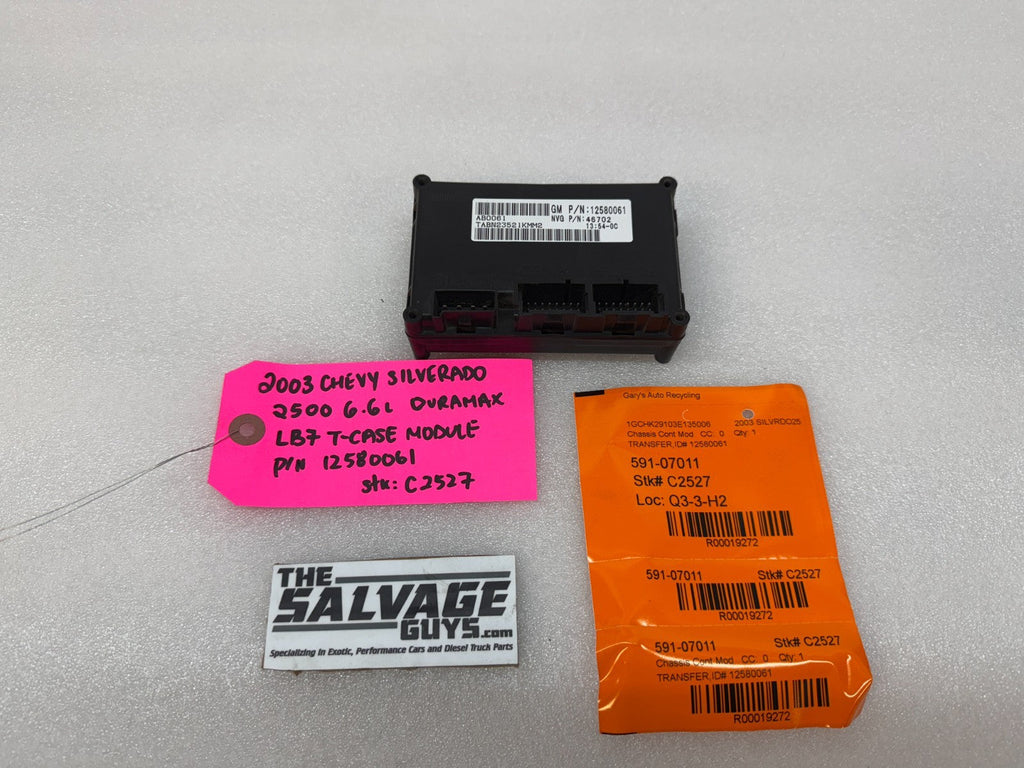 03-06 GMC SIERRA SILVERADO 2500 3500 TRANSFER CASE CONTROL MODULE 12580061