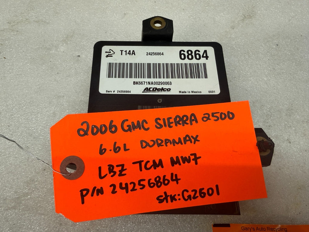 06-09 GMC SIERRA ALLISON T14A TRANSMISSION CONTROL MODULE TCM TCU 24256864 2020
