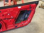 07 CHEVROLET CORVETTE Z06 C6 RIGHT PASSENGER DOOR SHELL RED 05-13