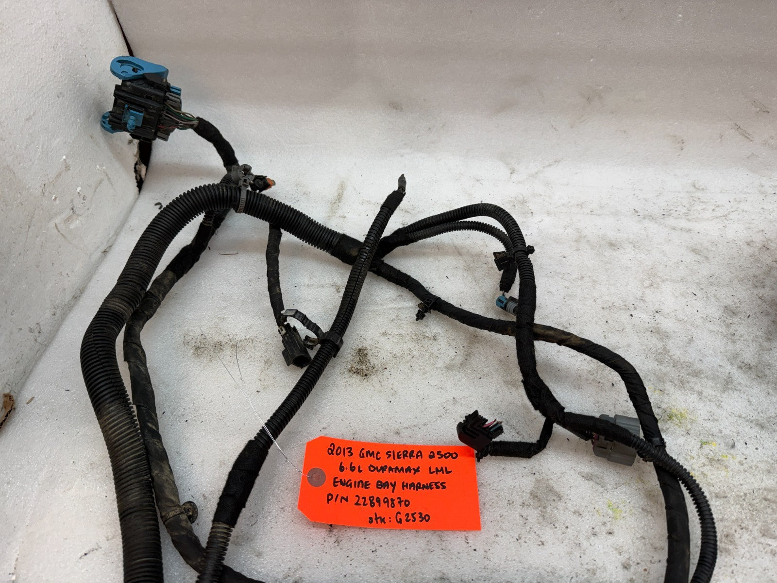 13 GMC SIERRA CHEVROLET SILVERADO 3500HD DURAMAX 6.6 LML ENGINE WIRING HARNESS
