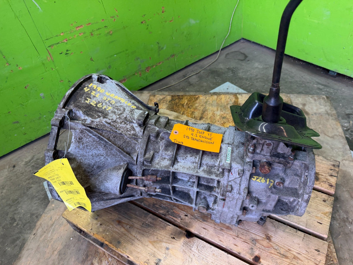 89 90 91 JEEP WRANGLER YJ 4.0 6 CYL MANUAL TRANSMISSION AX15 AX-15