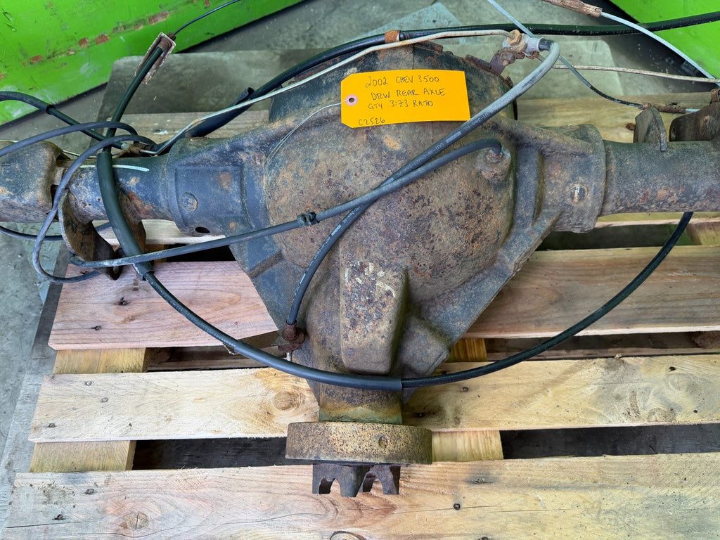 01-07 GMC SIERRA SILVERADO 3500HD DRW REAR DIFFERENTIAL AXLE GT4 G80 3.73