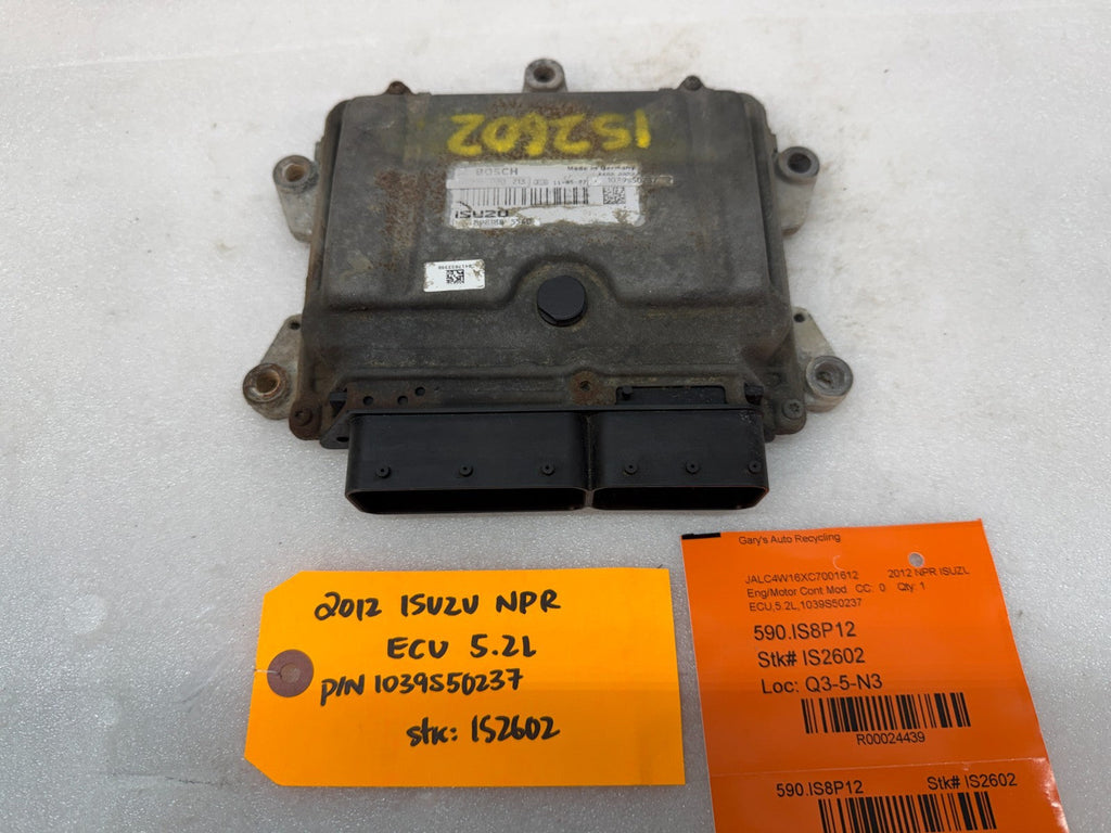 12 ISUZU NRR NPR NQR 5.2 ENGINE COMPUTER CONTROL MODULE ECM ECU
