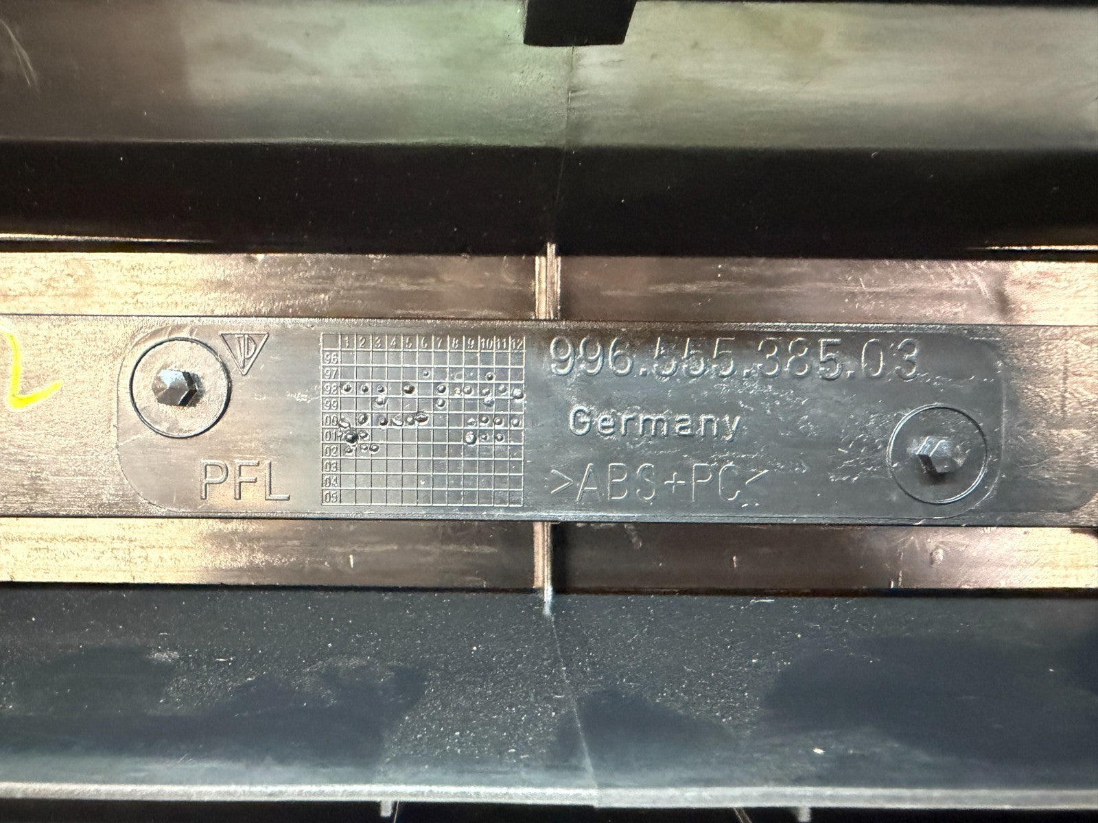 PORSCHE 996 997 CONVERTIBLE CABRIOLET CABRIO ROLL BAR COVER TRIM PANEL BLACK