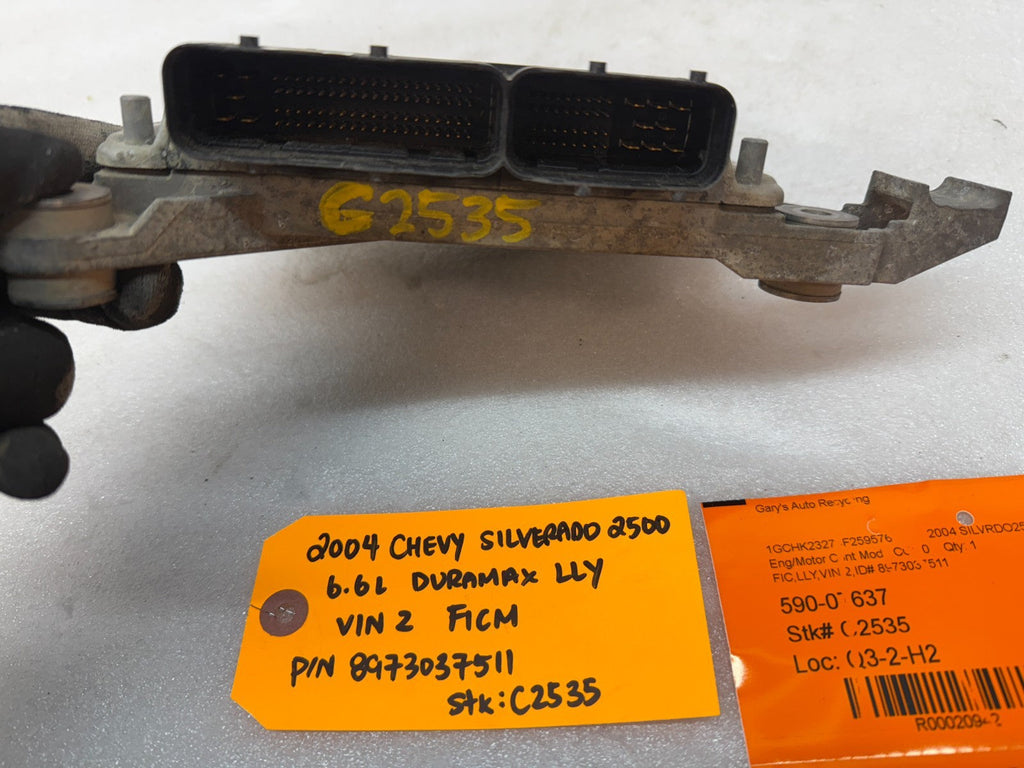 05 Chevrolet GMC LLY 6.6 DURAMAX FICM FUEL INJECTION CONTROL MODULE 8973037511