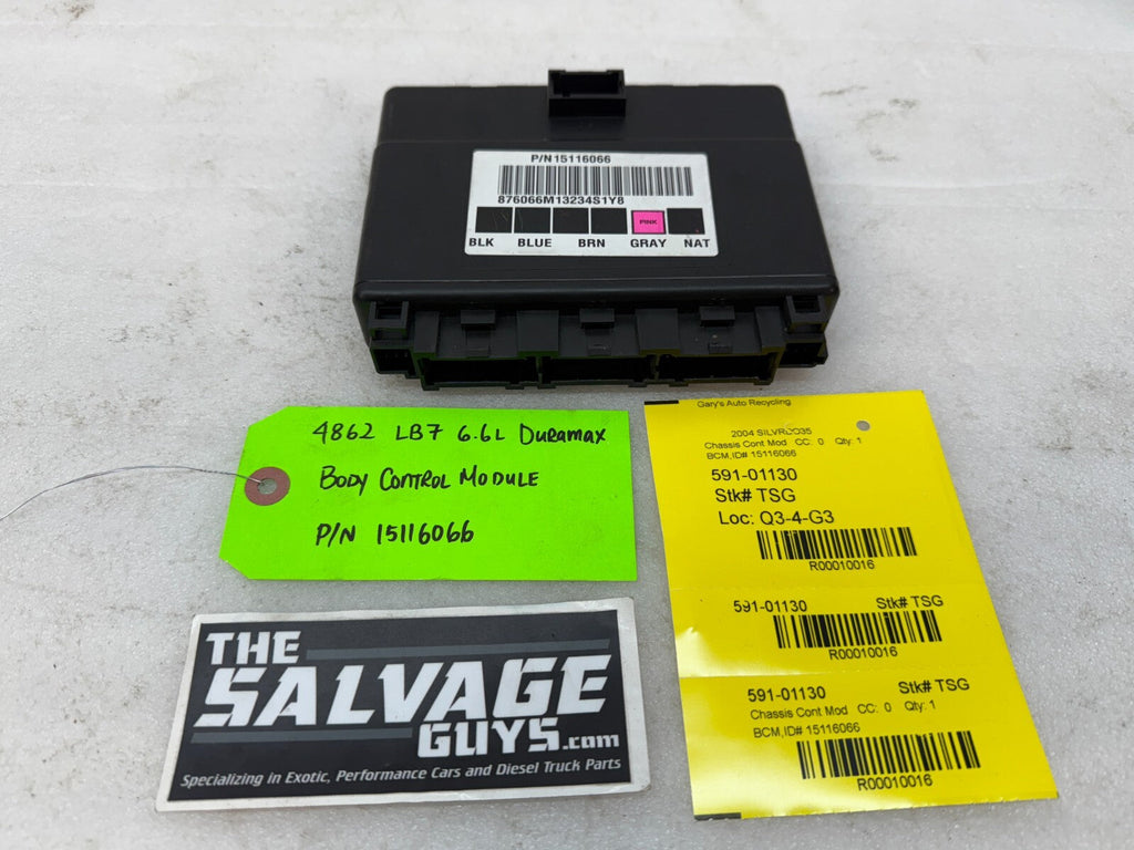 01-05 Chevrolet GMC 2500HD 3500HD 6.6 DURAMAX BODY CONTROL MODULE BCM 15116066