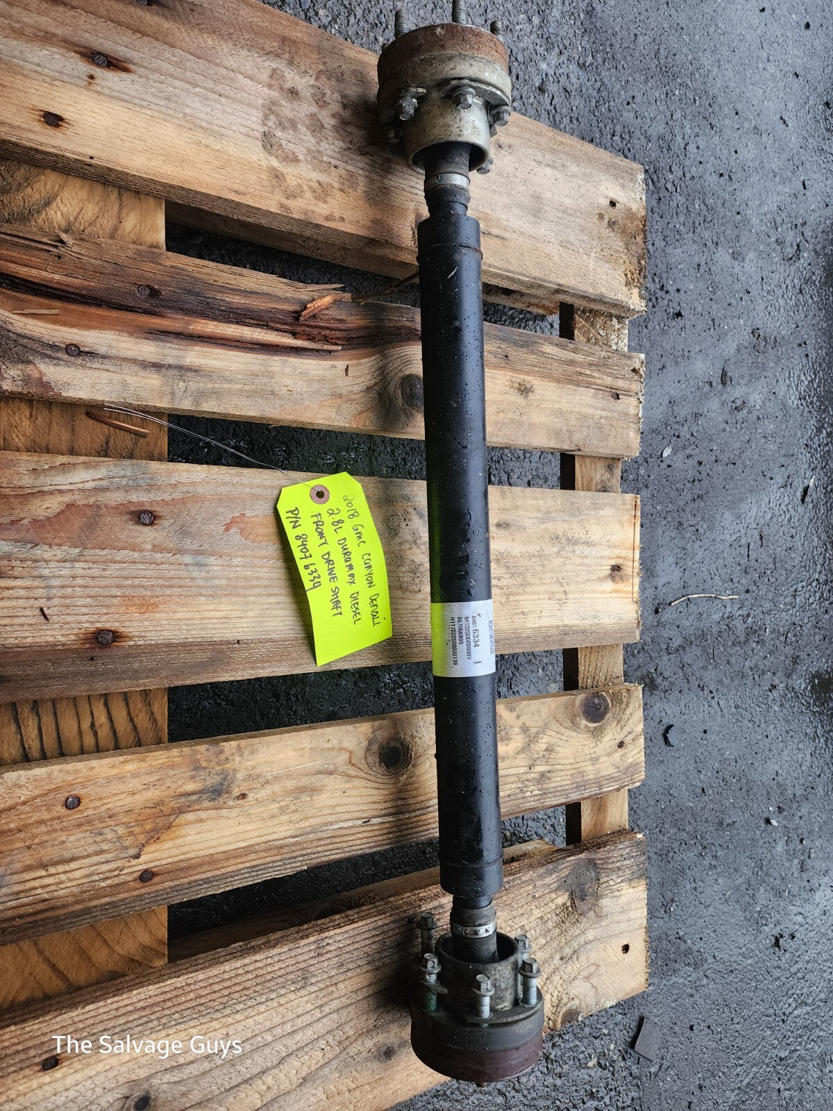 18 GMC CANYON COLORADO 2.8 DURAMAX FRONT DRIVE PROP SHAFT 84076334 70K 15-19