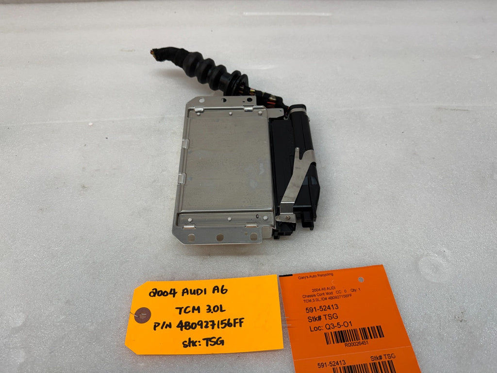 02 03 04 AUDI A6 TCM TCU TRANSMISSION CONTROL MODULE 4B0927156FF
