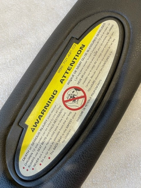 05 PORSCHE 996TT TURBO CABRIOLET LEFT RIGHT SUNVISORS BLACK 99-05 30K!!