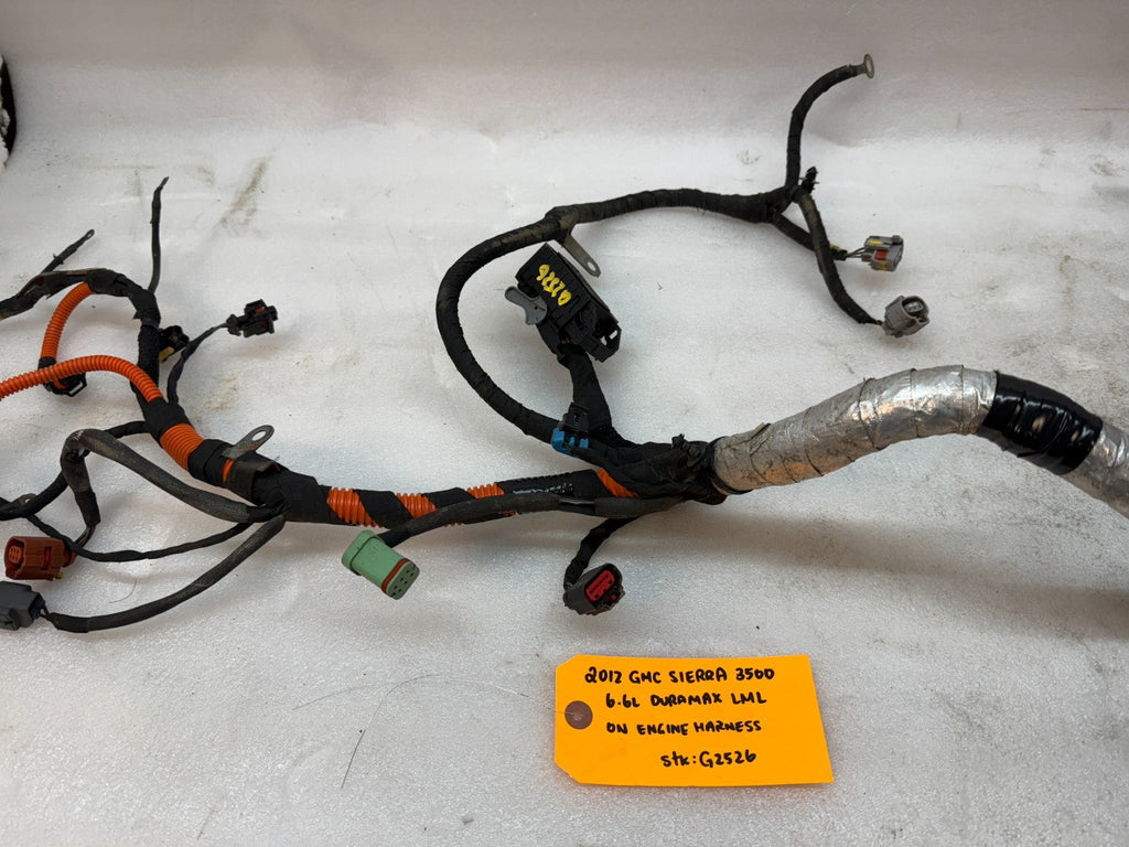 12 GMC SIERRA CHEVROLET SILVERADO 3500HD DURAMAX 6.6 LML ENGINE WIRING HARNESS