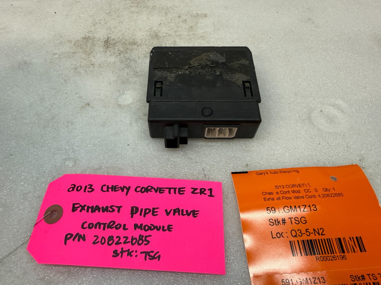 10-13 CHEVROLET CORVETTE C6 OEM ZR1 B-MODE NPP EXHAUST CONTROL MODULE 20822685