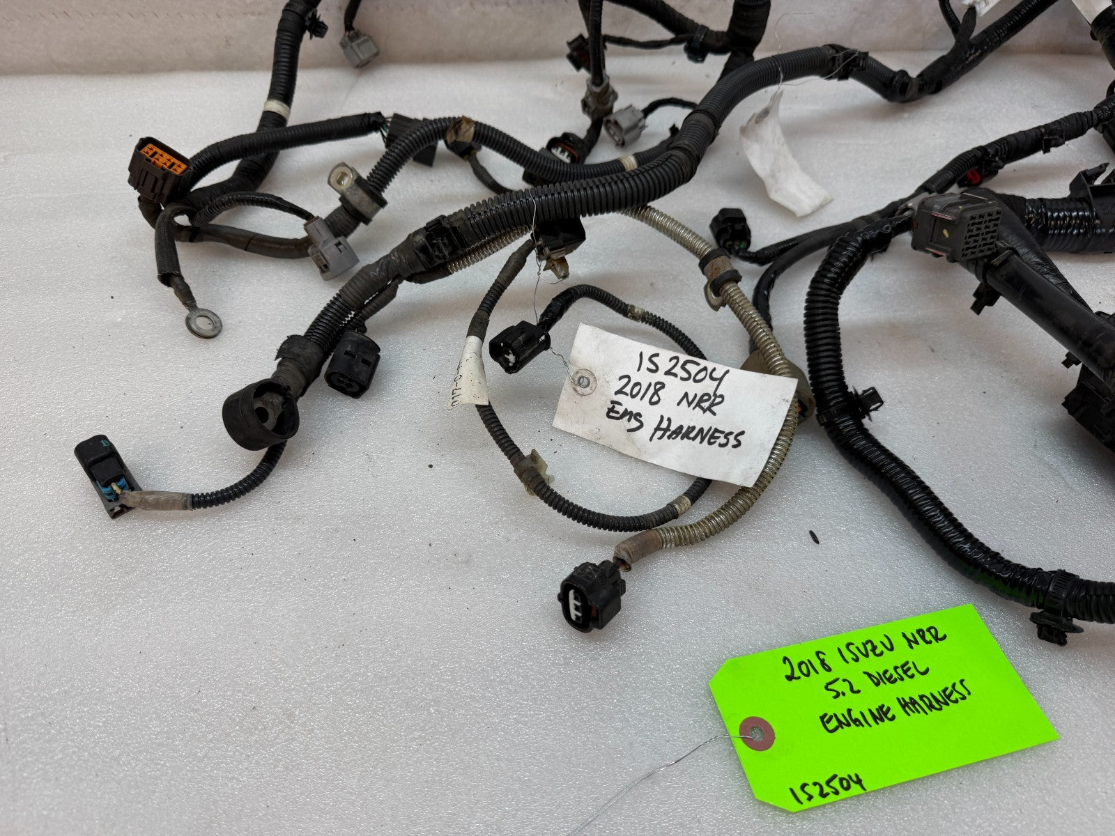 18 ISUZU NRR NPR 5.2L DIESEL ENGINE WIRING HARNESS