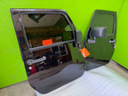 07-18 JEEP WRANGLER JK OEM FULL HARD DOORS BLACK WITH DOOR PANELS MIRROR KEY
