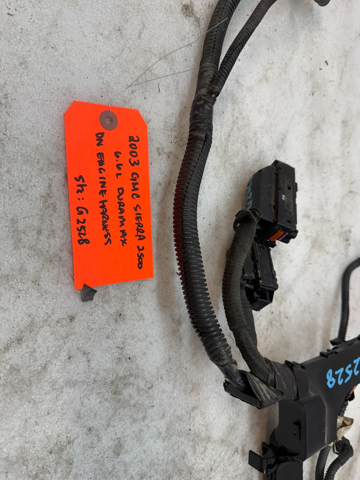 03 04 Chevrolet GMC 2500 3500 DURAMAX LB7 6.6 ON ENGINE WIRING HARNESS LOOM