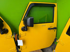 07-18 JEEP WRANGLER JK OEM FULL HARD DOORS YELLOW WITH DOOR PANELS MIRRORS