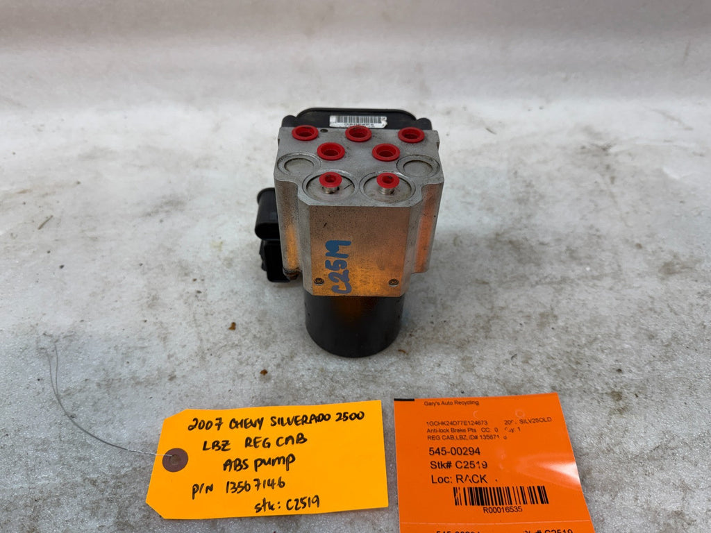 03-07 Chevrolet GMC SILVERADO 2500 6.6 ABS ANTI LOCK BRAKE PUMP MODULE 13567146