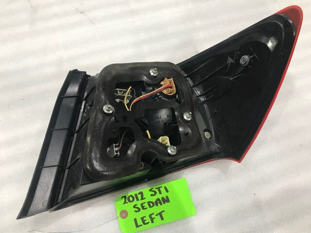 2012 SUBARU IMPREZA STI LEFT RIGHT OEM TAILLIGHTS SEDAN 08-14 42K