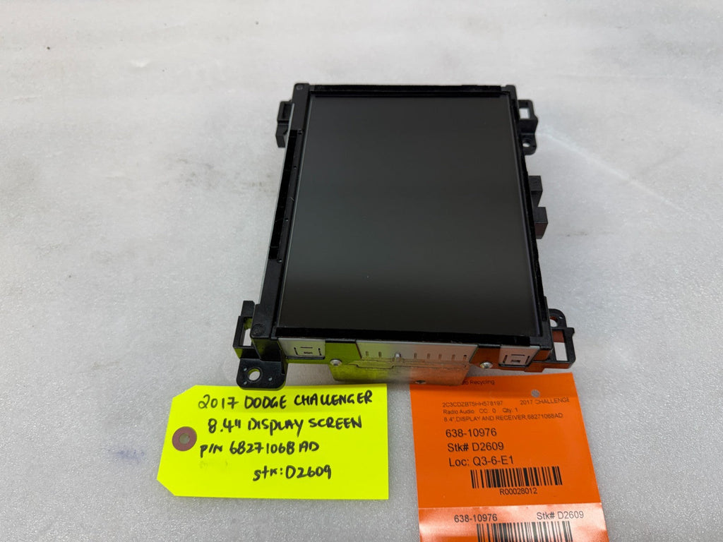 16 17 DODGE CHALLENGER CHARGER NAVIGATION RADIO SCREEN VP3 68271068AD