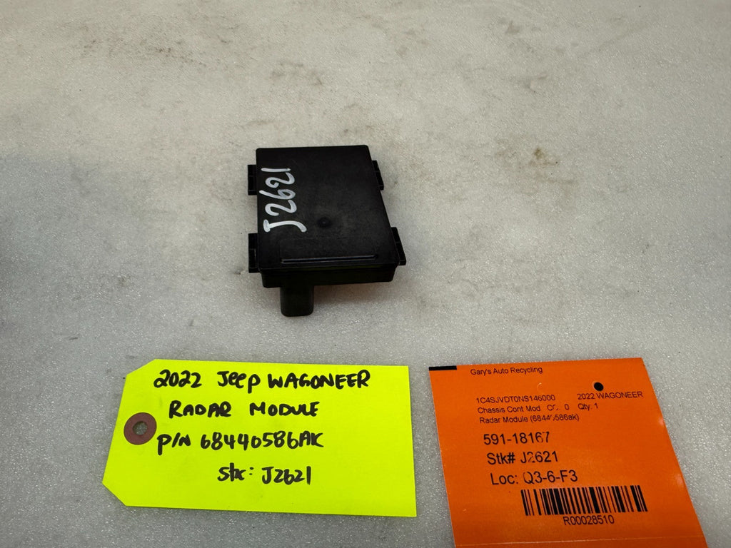 21-25 Jeep Wagoneer Grand Cherokee Front Radar Sensor Module 68440586AK 24K