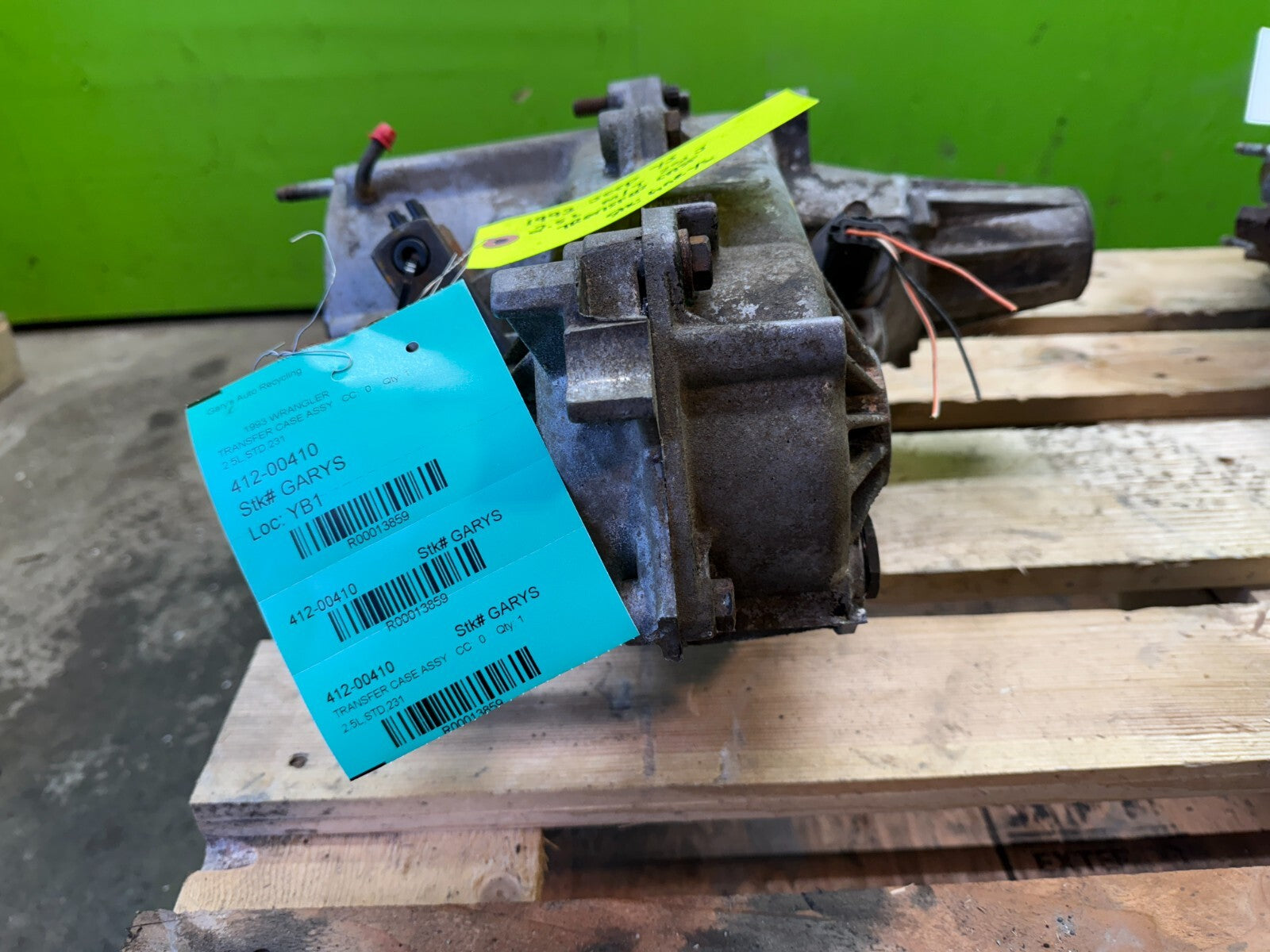 89-95 JEEP WRANGLER YJ 2.5 MANUAL NP231J 231J TRANSFER CASE TRANSFERCASE 21 SPLI
