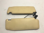 02 03 04 05 Maserati Spyder 4200 M138 OEM LEFT RIGHT SUN VISORS BEIGE COUPE