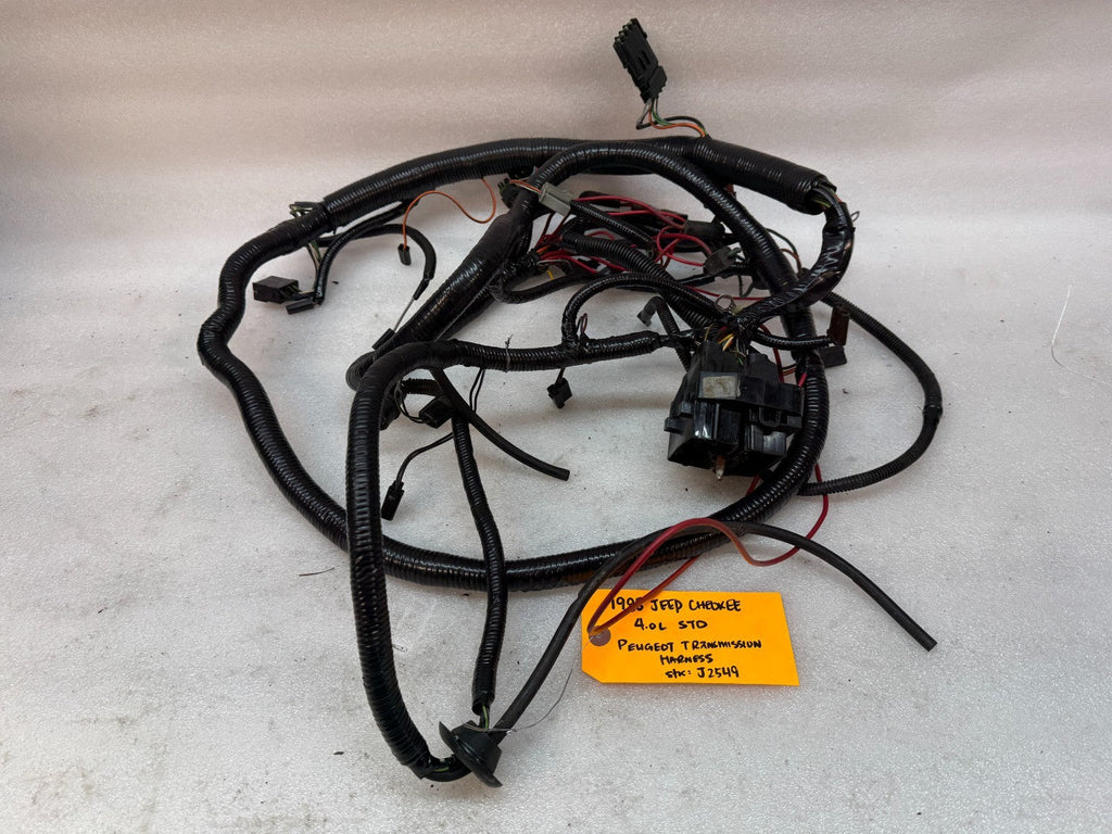 87-90 JEEP CHEROKEE XJ 4.0  UNDERHOOD 5 SP TRANSMISSION BODY WIRING HARNESS LOOM