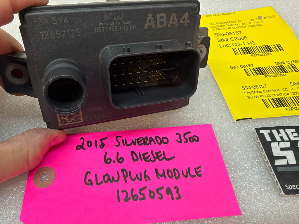 13-16 Chevrolet GMC 2500HD 3500 DURAMAX 6.6 LML GPM GLOW PLUG CONTROL MODULE