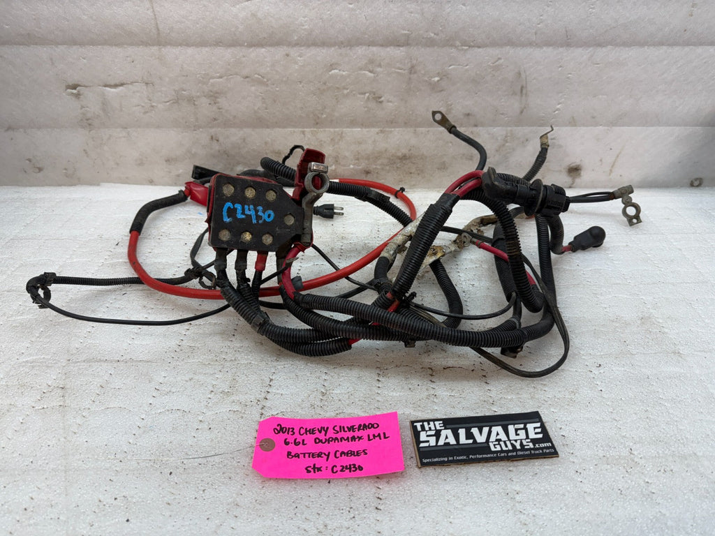 11-14 GMC CHEVROLET SILVERADO 2500HD 3500HD 6.6 LML OEM POSITIVE BATTERY CABLES