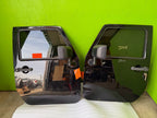 07-18 JEEP WRANGLER JK OEM FULL HARD DOORS BLACK WITH DOOR PANELS MIRROR KEY