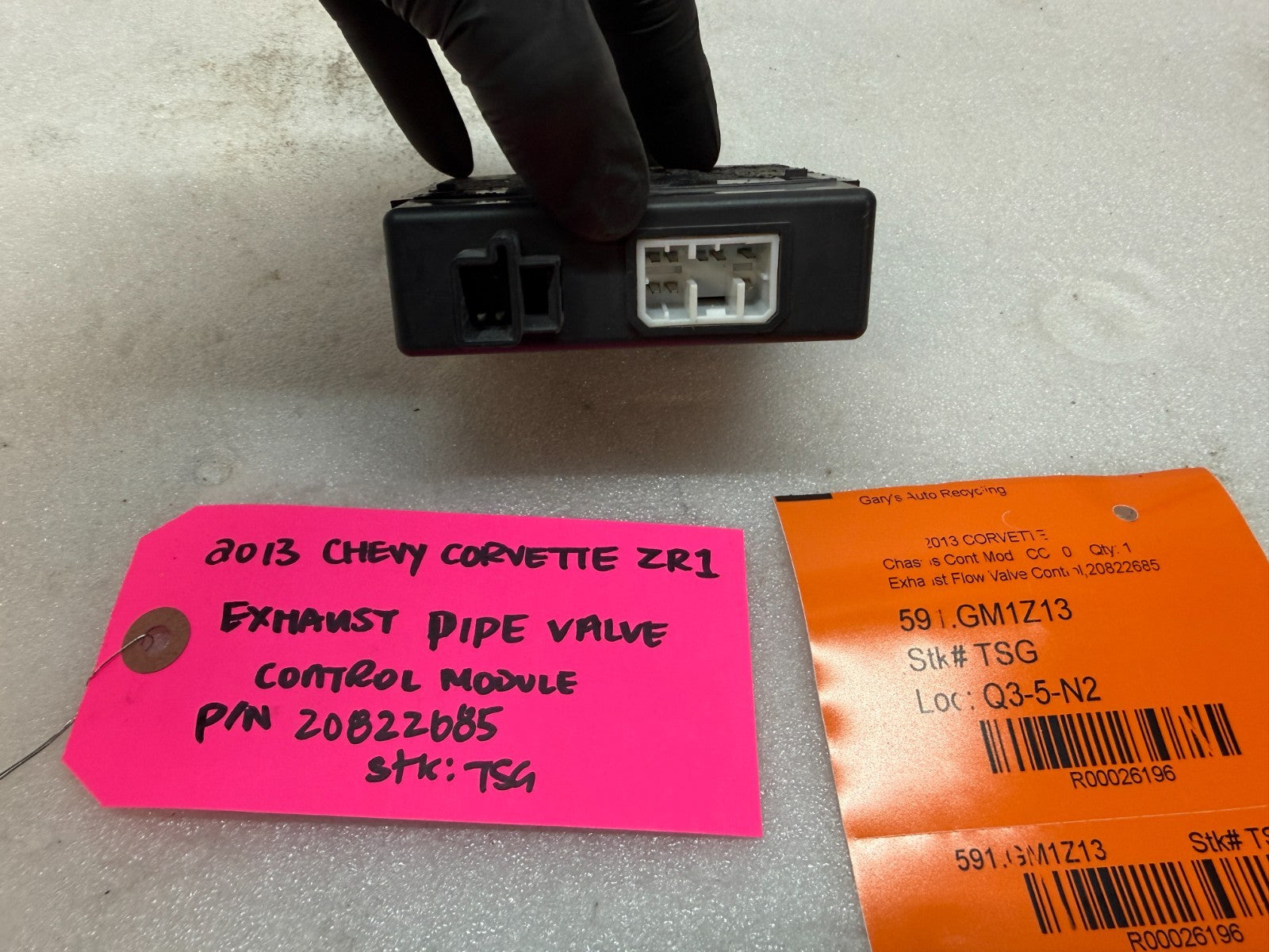 10-13 CHEVROLET CORVETTE C6 OEM ZR1 B-MODE NPP EXHAUST CONTROL MODULE 20822685