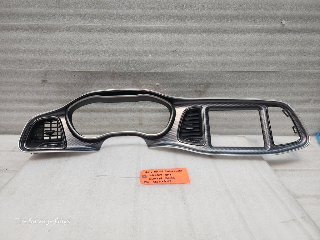 16 DODGE CHALLENGER HELLCAT SRT GAUGE CLUSTER TRIM BEZEL 15-23 2K!!!
