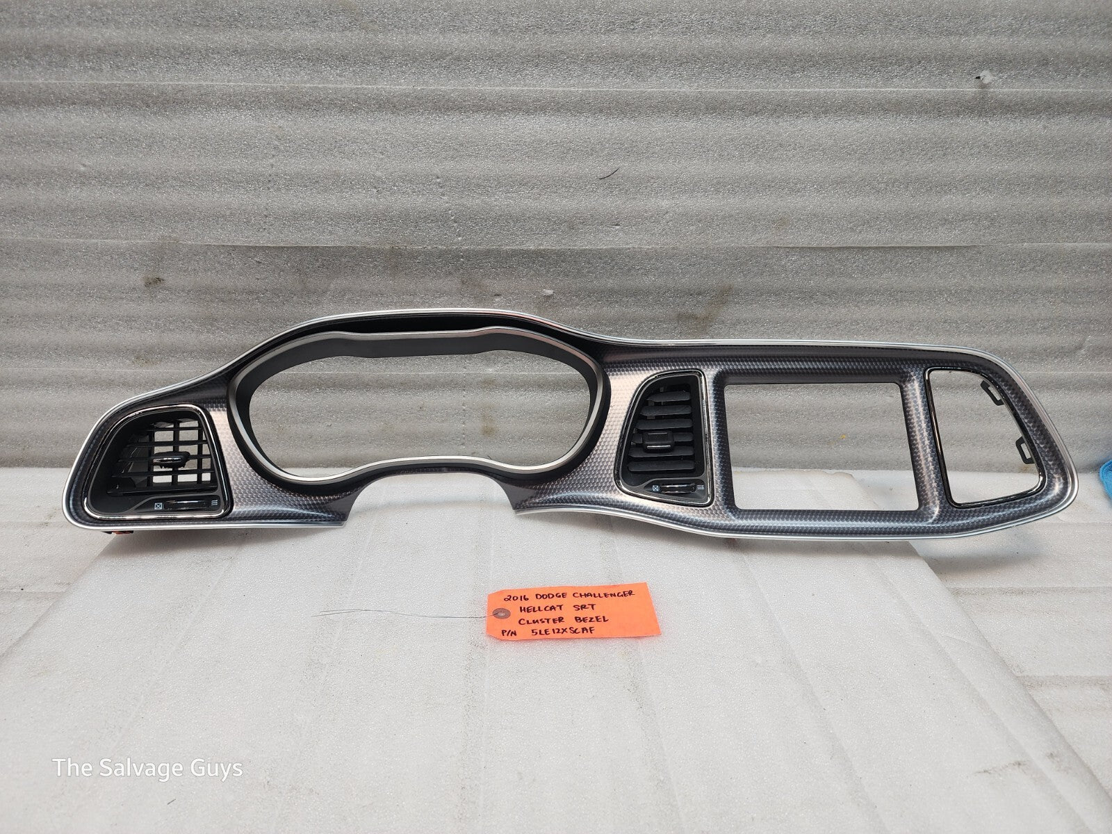 16 DODGE CHALLENGER HELLCAT SRT GAUGE CLUSTER TRIM BEZEL 15-23 2K!!!