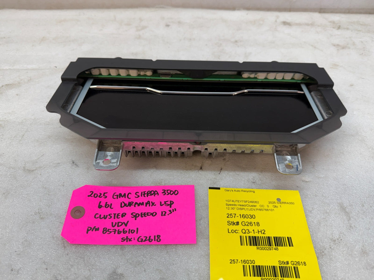 22-26 GMC 2500 3500 SIERRA 6.6 DIGITAL DASH GAUGE CLUSTER 12.3" UDV 85766101