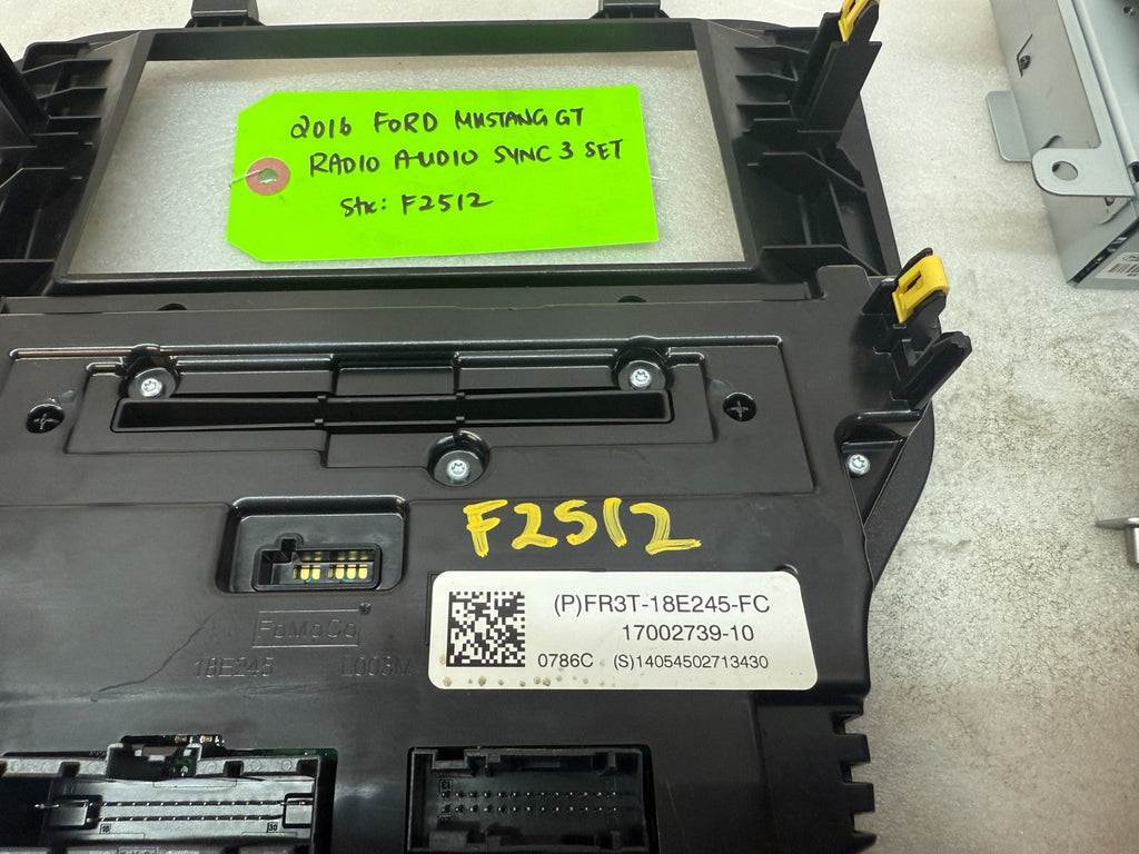 16 FORD MUSTANG GT SYNC 3 GPS NAVIGATION 8.0 SCREEN APIM RADIO BEZEL 15 16 17