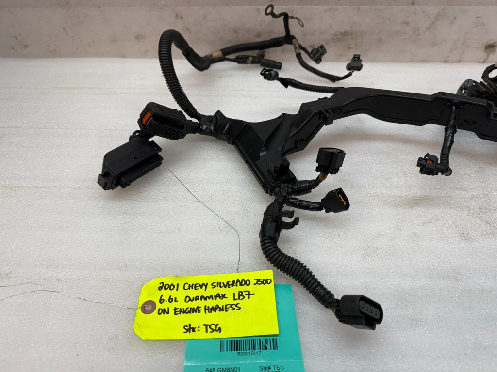 01 02 Chevrolet GMC DURAMAX LB7 6.6 ON ENGINE WIRING HARNESS LOOM