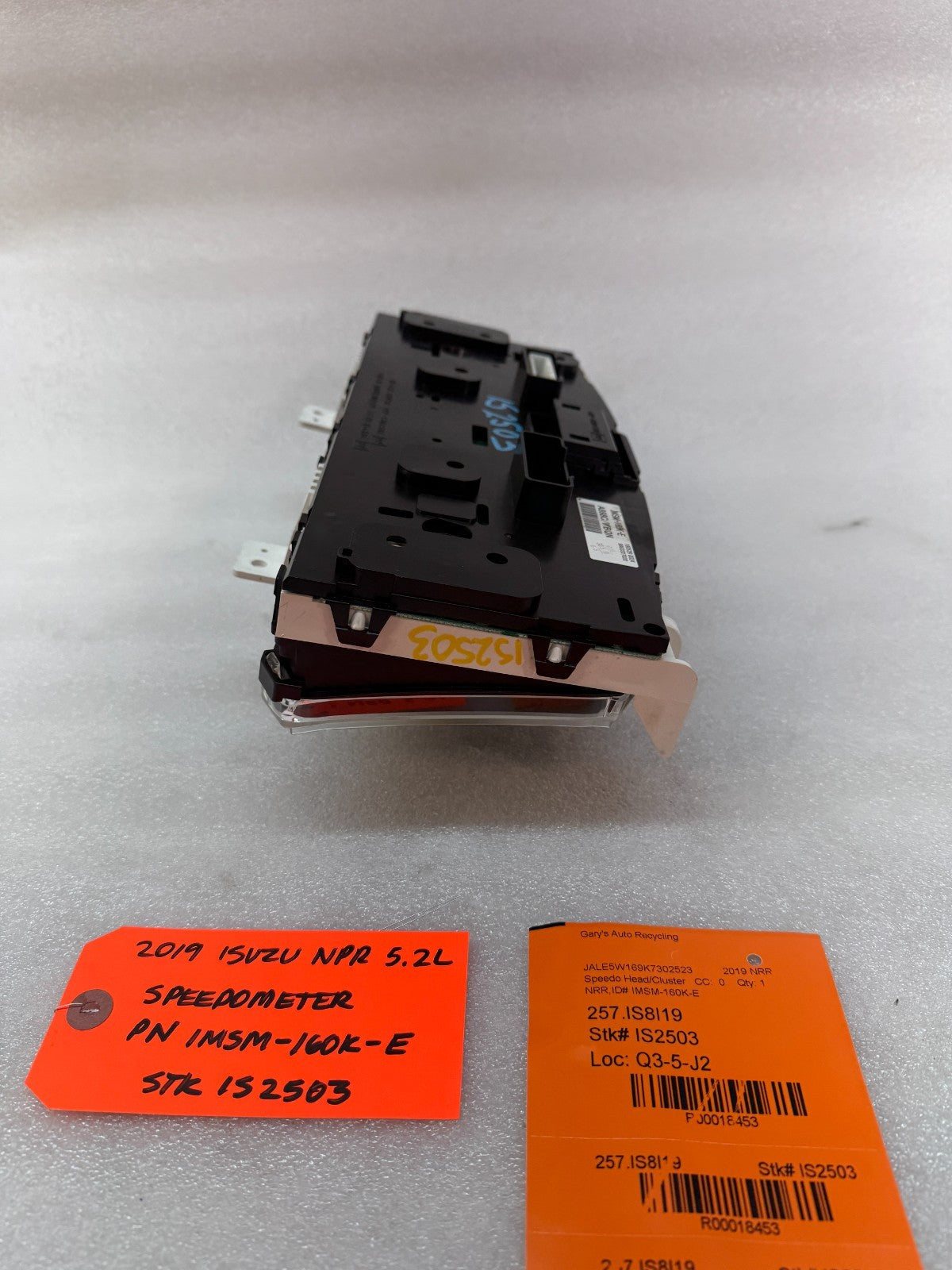 19 ISUZU NRR NPR NQR 5.2 METRIC SPEEDOMETER GAUGE CLUSTER TACH IMSM-160K-E