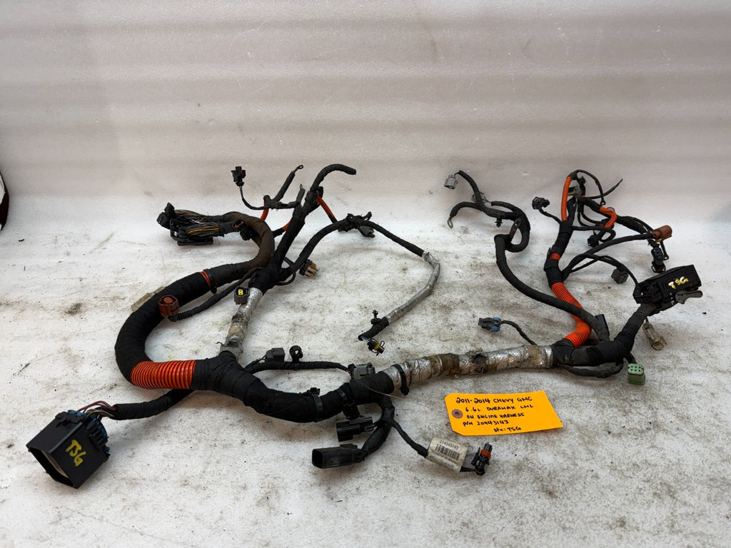 13 GMC SIERRA CHEVROLET SILVERADO 3500HD DURAMAX 6.6 LML ENGINE WIRING HARNESS