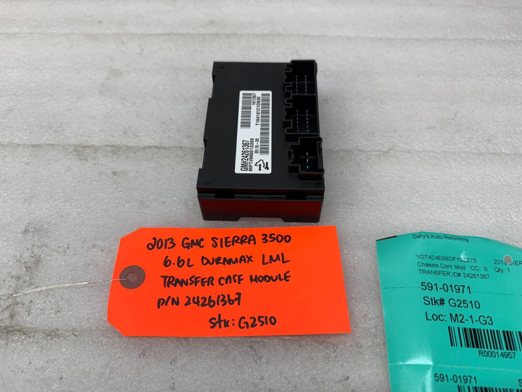 07-14 GMC SIERRA 2500HD 3500 TRANSFER CASE CONTROL MODULE TCCM 24261367