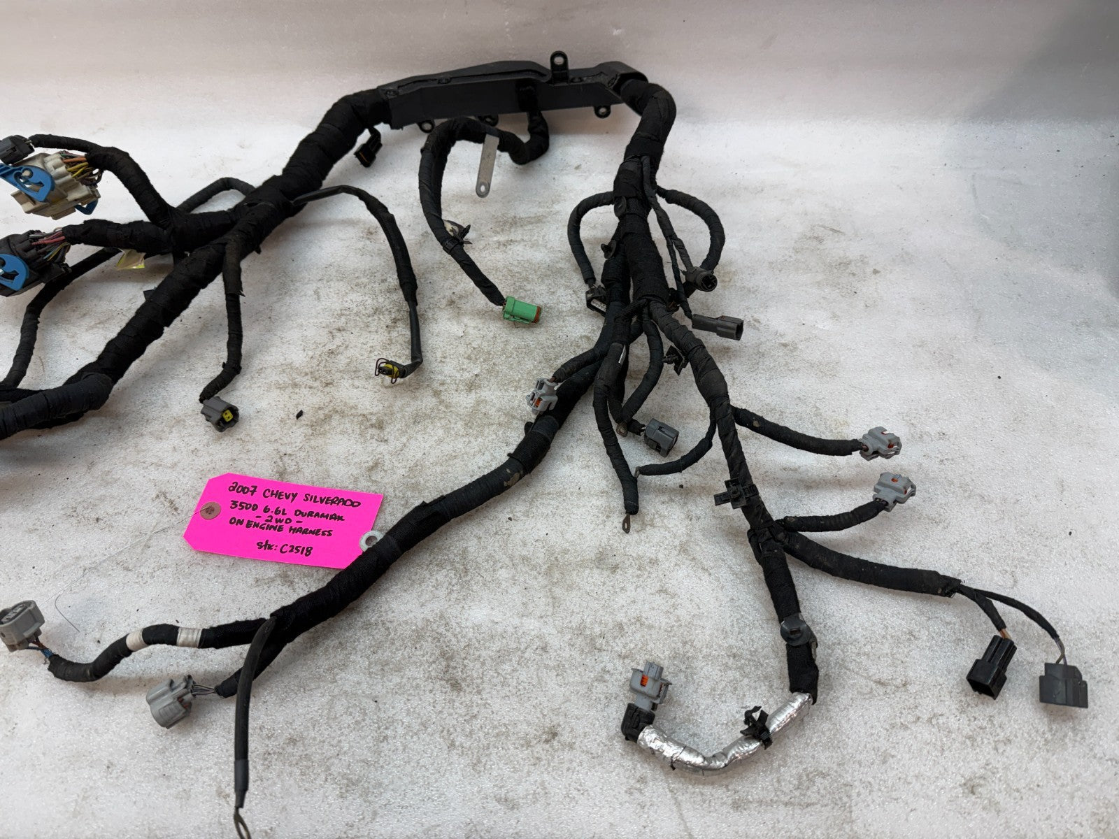 06 07 GMC CHEVROLET 2500HD DURAMAX 6.6 LBZ ENGINE MOTOR WIRING HARNESS LOOM