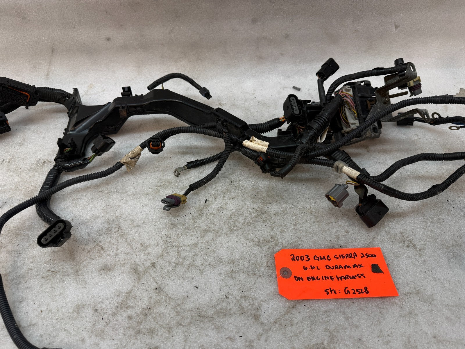 03 04 Chevrolet GMC 2500 3500 DURAMAX LB7 6.6 ON ENGINE WIRING HARNESS LOOM