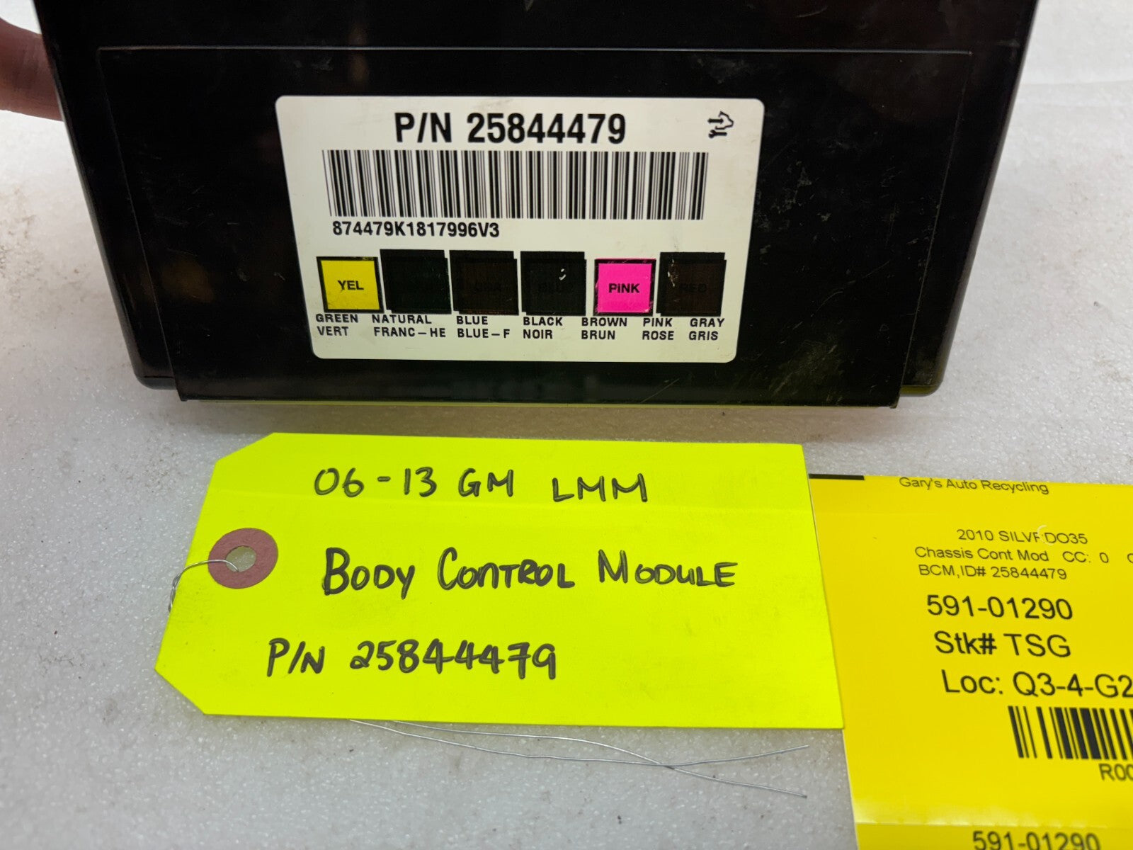 08 09 10 Chevrolet GMC DURAMAX LMM 6.6 BCM BODY CONTROL MODULE WIRING 25844479