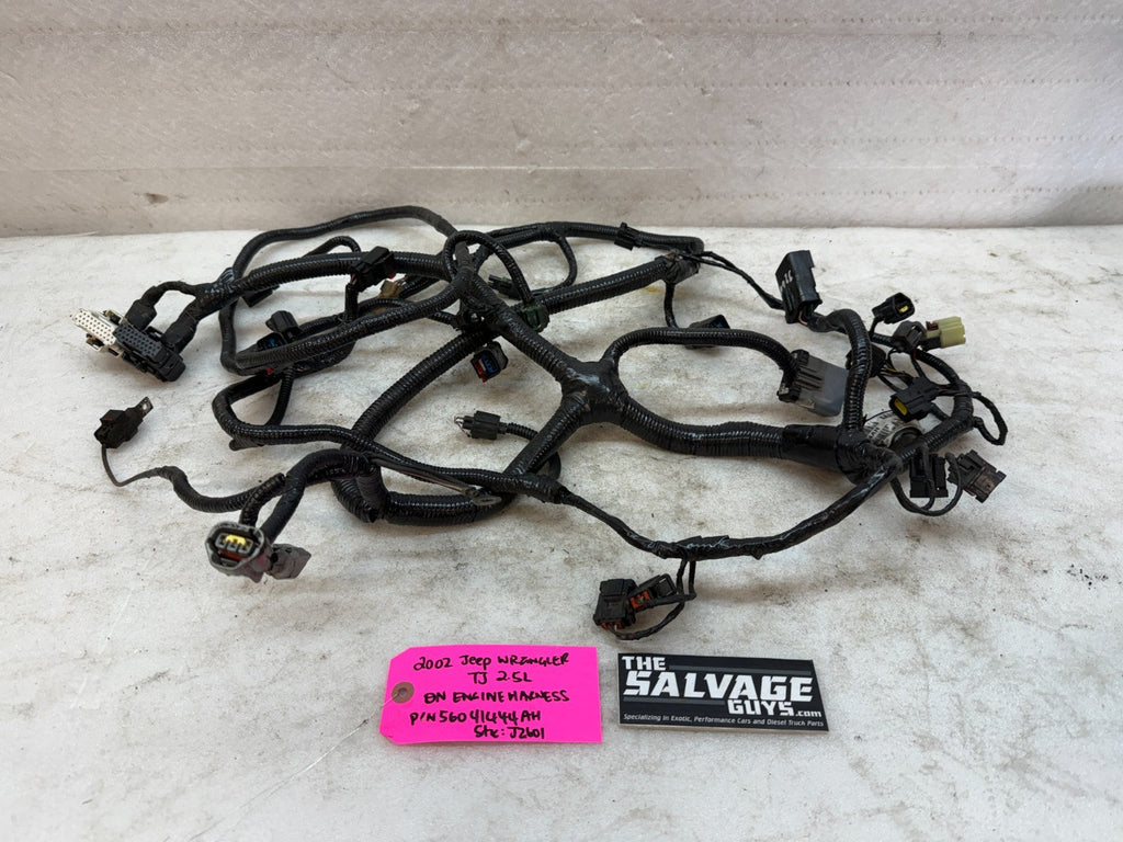2002 JEEP WRANGLER TJ 2.5 MANUAL INJECTOR ON ENGINE WIRING HARNESS 56041444AH