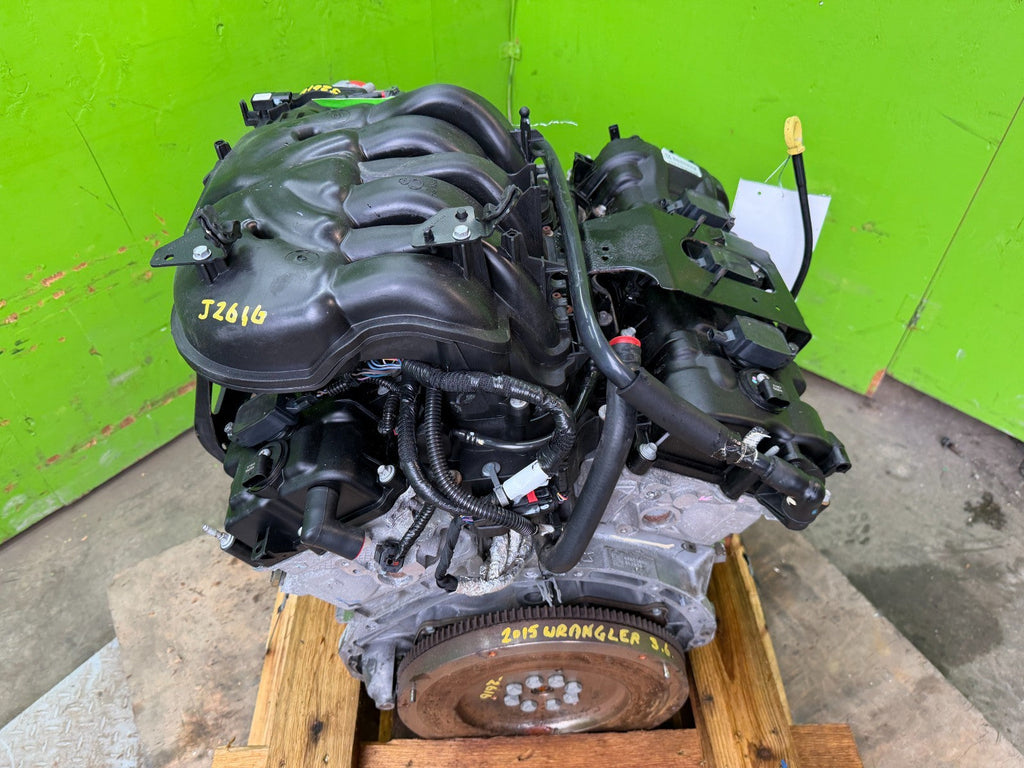 15 JEEP WRANGLER JK 3.6 COMPLETE ENGINE MOTOR ASSEMBLY 14-18