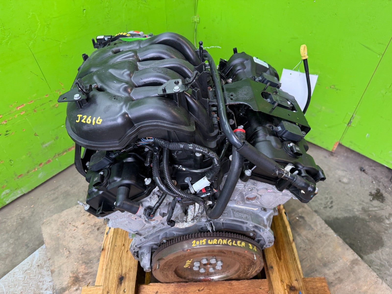 15 JEEP WRANGLER JK 3.6 COMPLETE ENGINE MOTOR ASSEMBLY 14-18