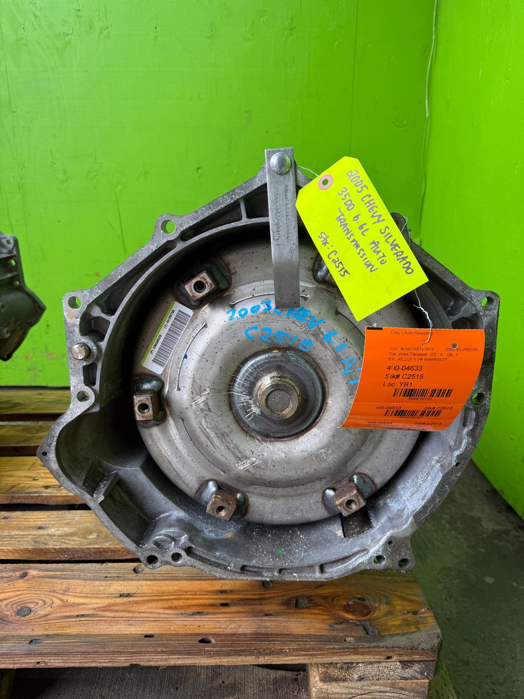 05 CHEVROLET GMC SIERRA SILVERADO 2500HD 4wd ALLISON 5SP AUTO TRANSMISSION LLY