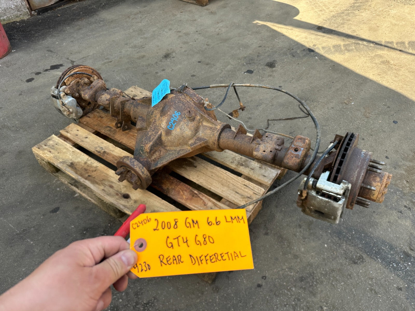 08 09 10 GMC SIERRA SILVERADO 2500HD 3500HD SRW REAR DIFFERENTIAL AXLE GT4 G80
