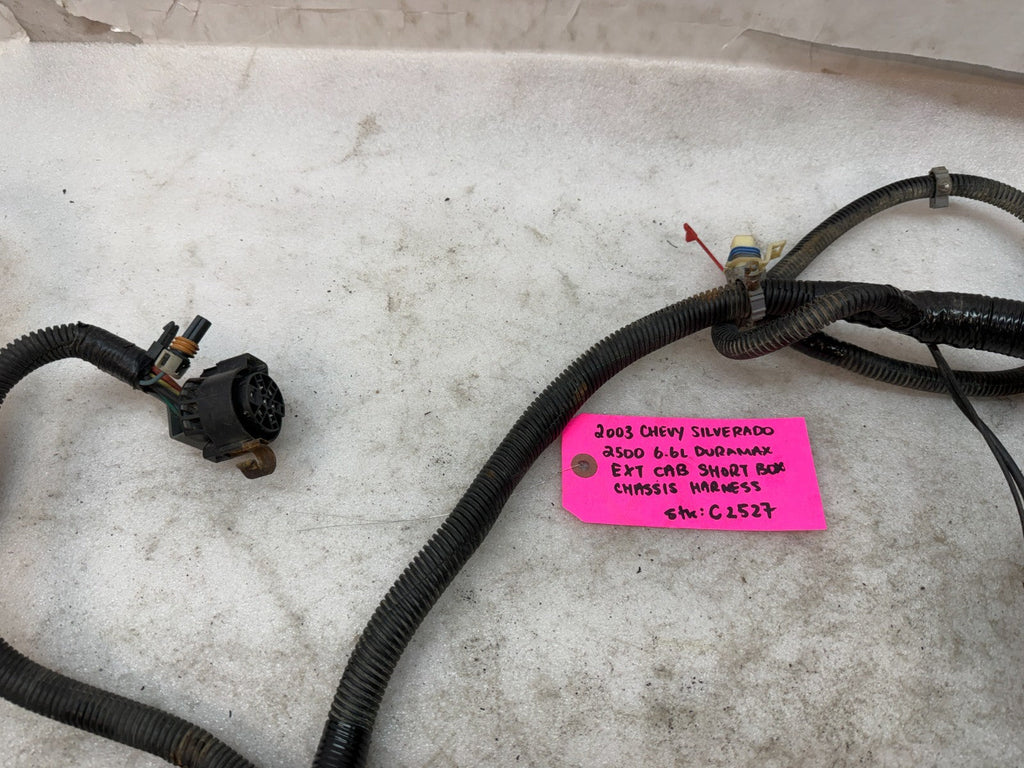 01-04 Chevrolet GMC 2500HD 3500 6.6 4wd EXT CAB SHORT BOX CHASSIS WIRING HARNESS