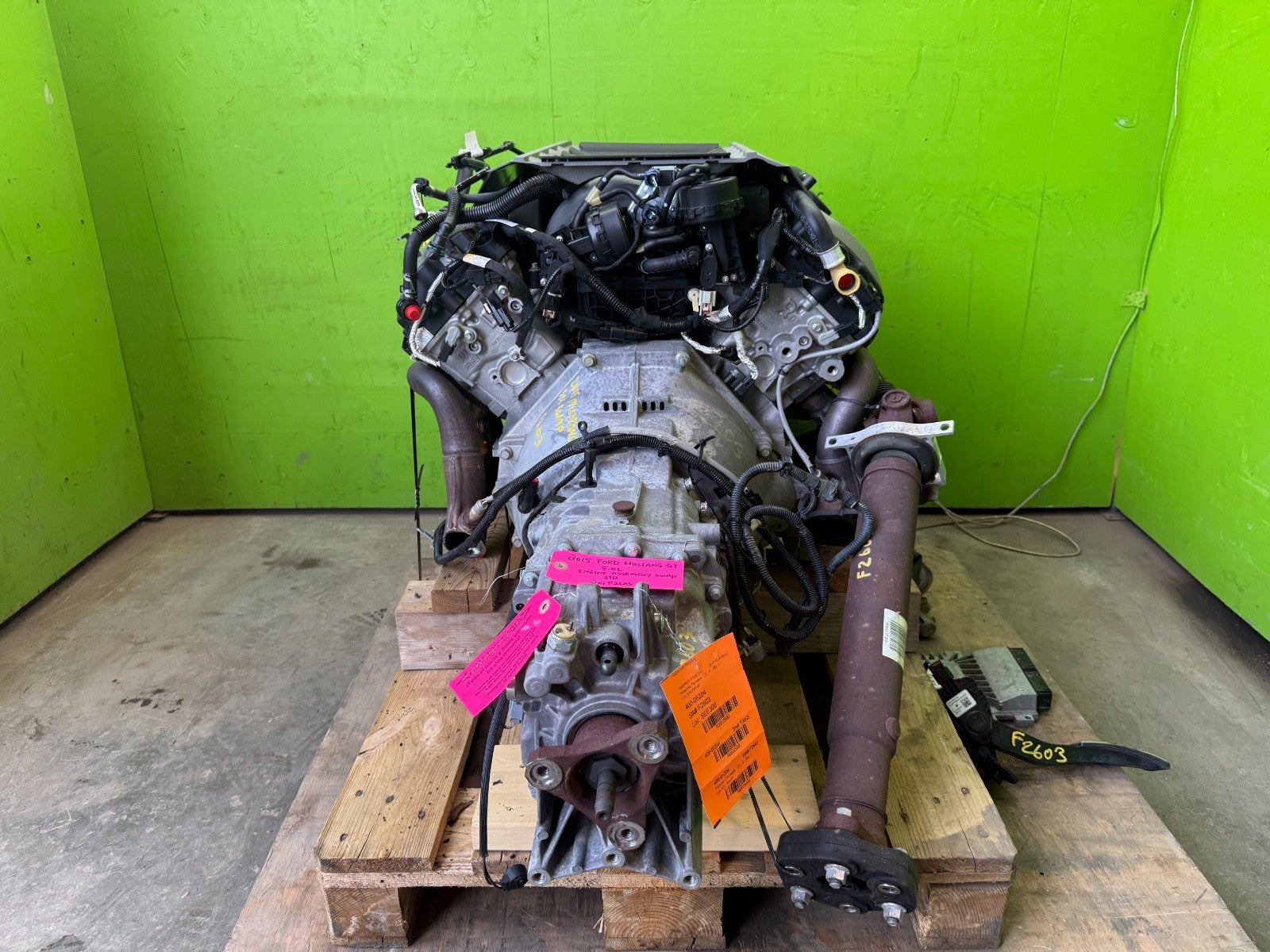 15 16 17 FORD MUSTANG GT 5.0 COYOTE ENGINE MANUAL TRANSMISSION SWAP