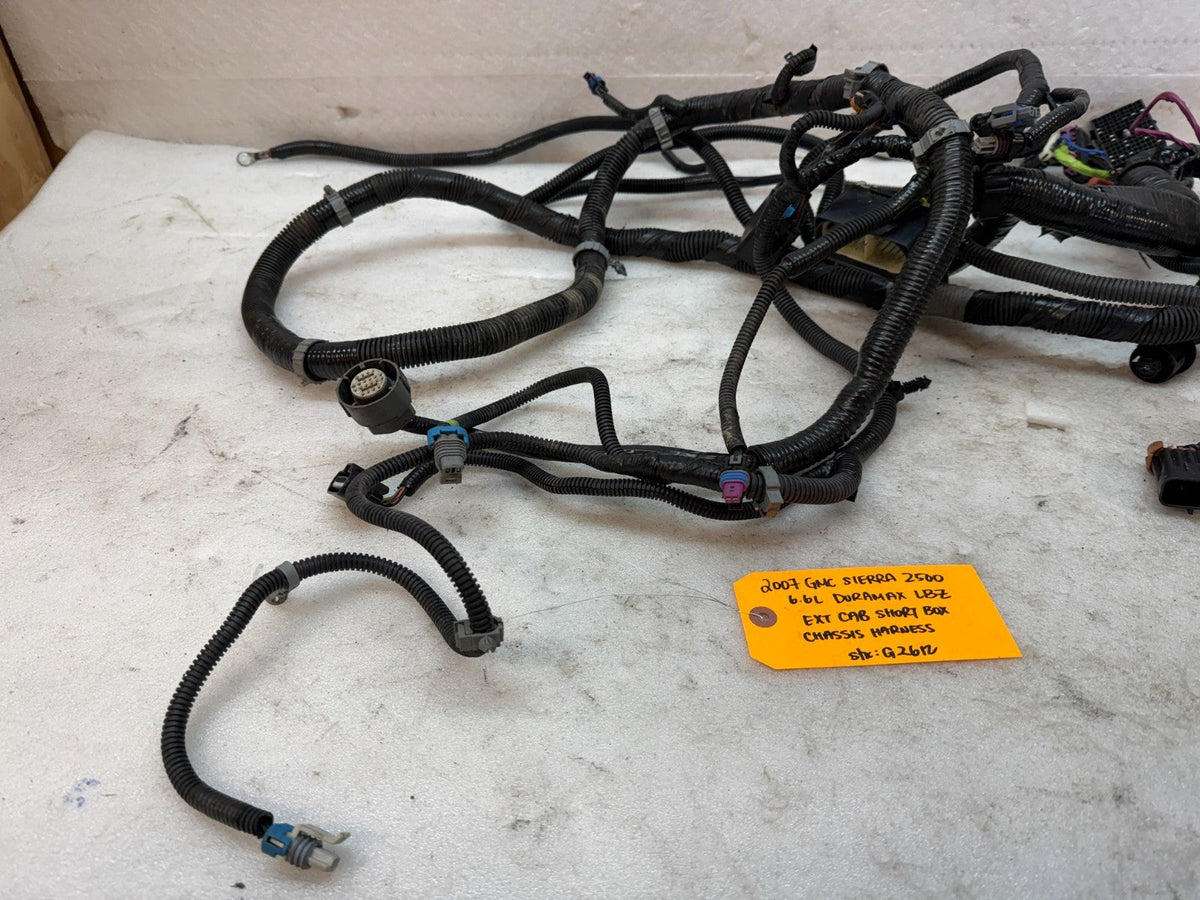 06 07 Chevrolet GMC 2500HD 3500 4wd EXT CAB SHORT BOX CHASSIS WIRING HARNESS
