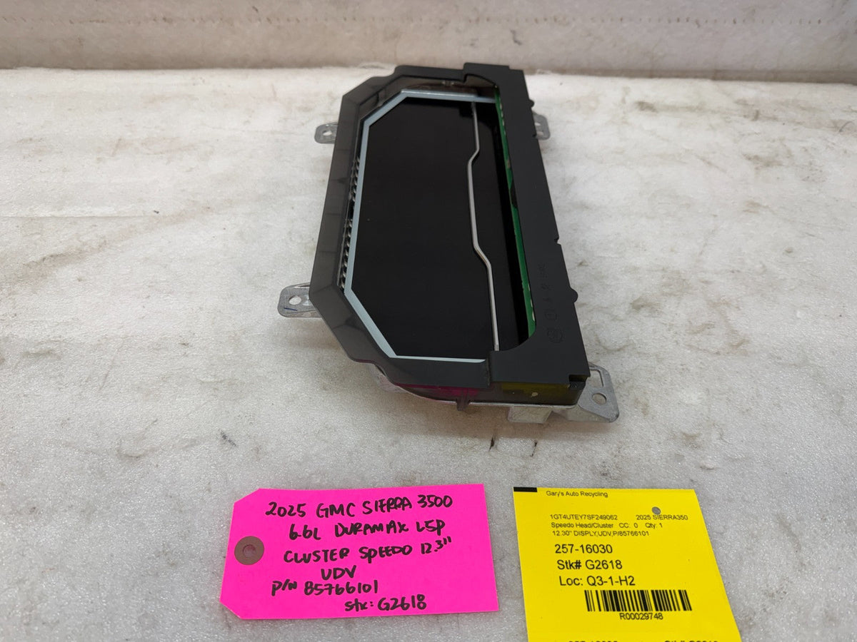 22-26 GMC 2500 3500 SIERRA 6.6 DIGITAL DASH GAUGE CLUSTER 12.3" UDV 85766101